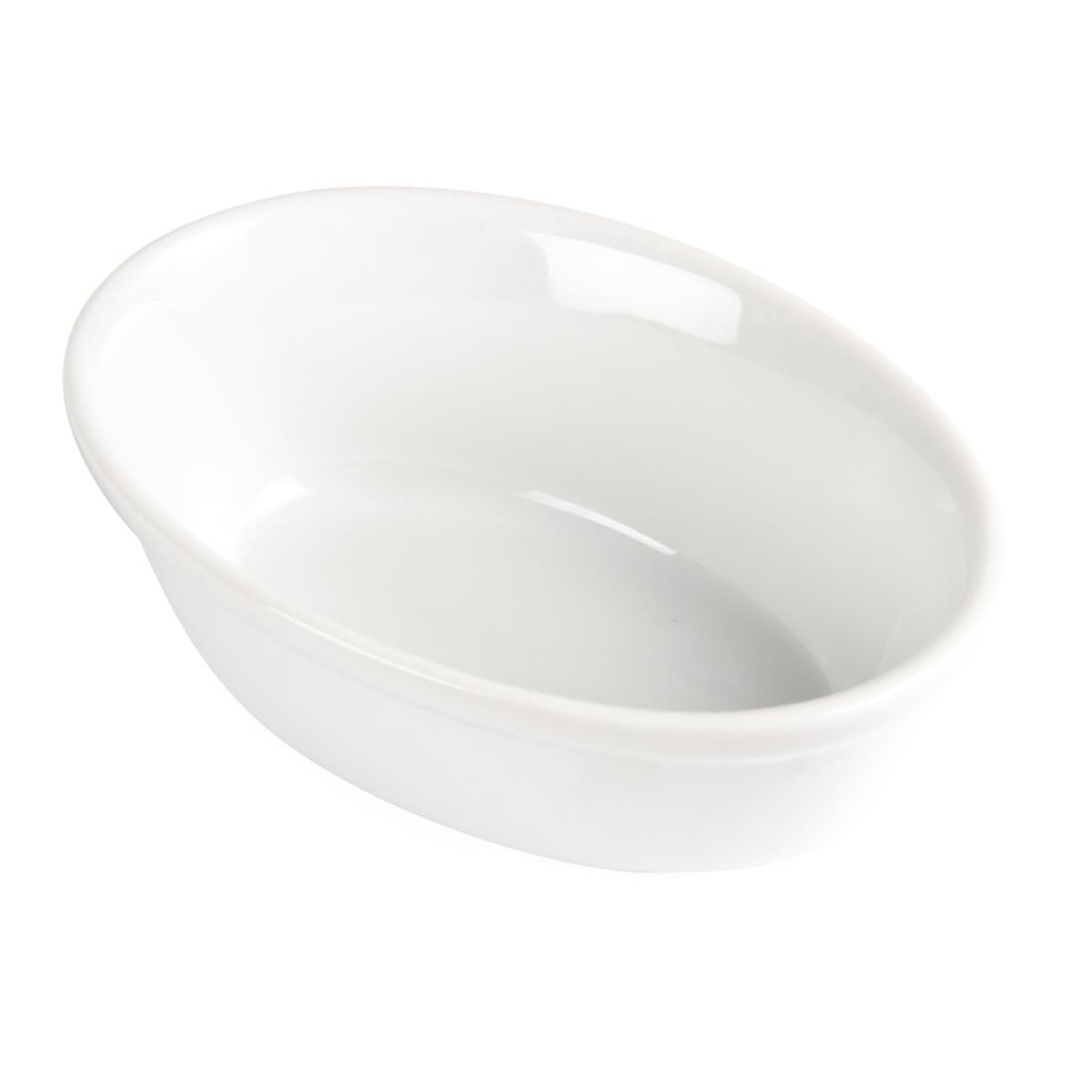 Olympia Whiteware Oval Pie Bowls 161mm (Pack of 6) - Image 4