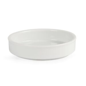 Olympia Mediterranean Stackable Dishes White 102mm (Pack of 6)