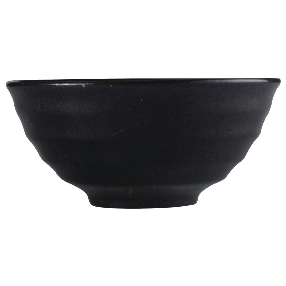 Churchill Zen Noodle Bowls Black 102mm (Pack of 12)