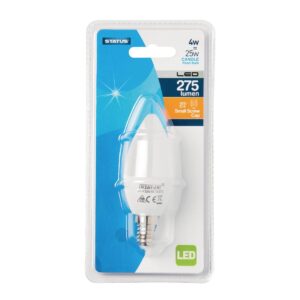 Status LED Candle Bulb SMALL Edison Screw 4W