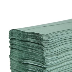 Jantex Z Fold Paper Hand Towels Green 1-Ply 250 Sheets (Pack of 12)