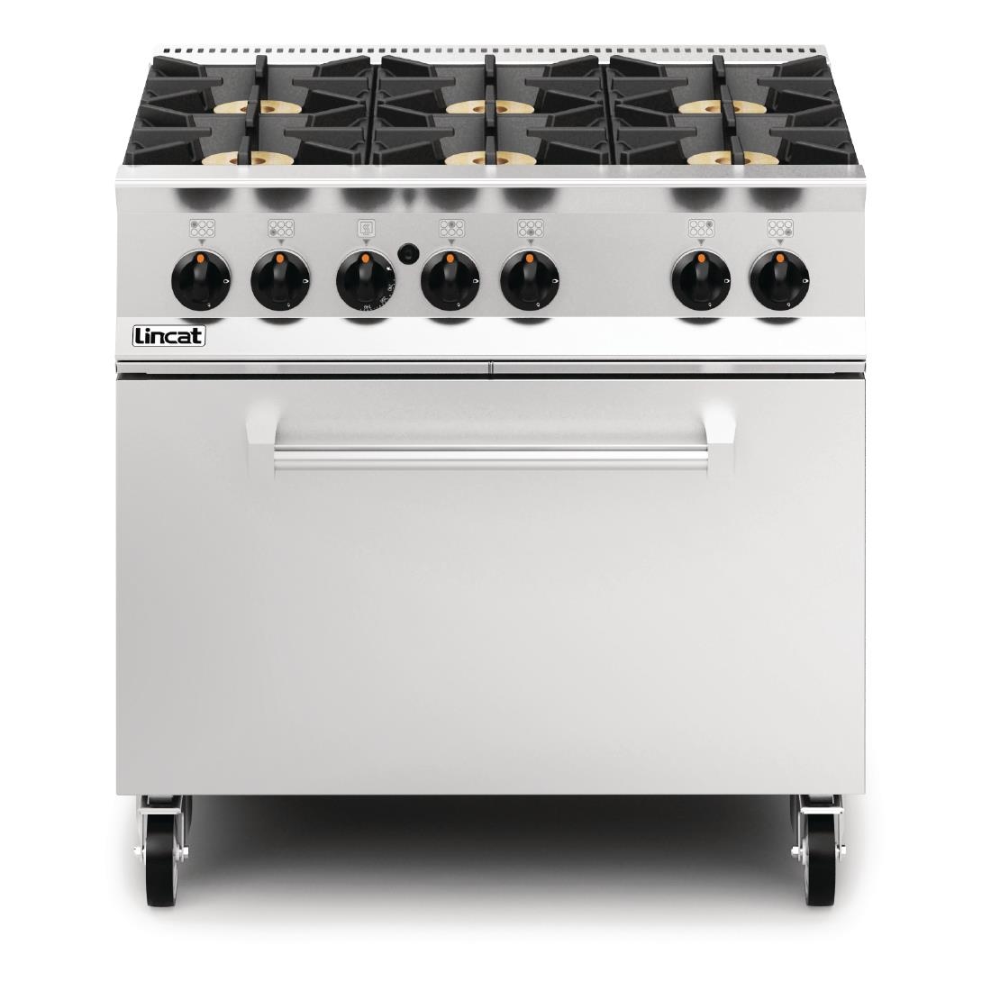 Lincat Opus 800 Natural Gas 6 Burner Range with Drop Down Door OG8002/N - Image 2