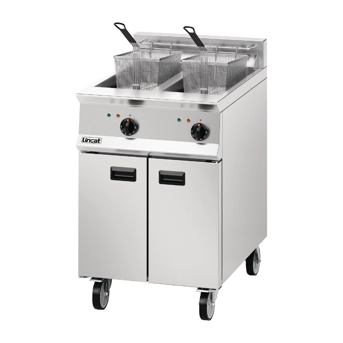 Lincat Opus 800 Twin Tank Twin Basket Free Standing Electric Fryer OE8113