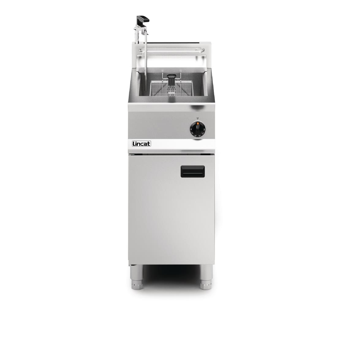 Lincat Opus 800 Single Tank Single Basket Free Standing Natural Gas Filtration Fryer OG8106/OP - Image 2