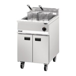 Lincat Opus 800 Single Tank Twin Basket Free Standing Natural Gas Fryer 600mm OG8107