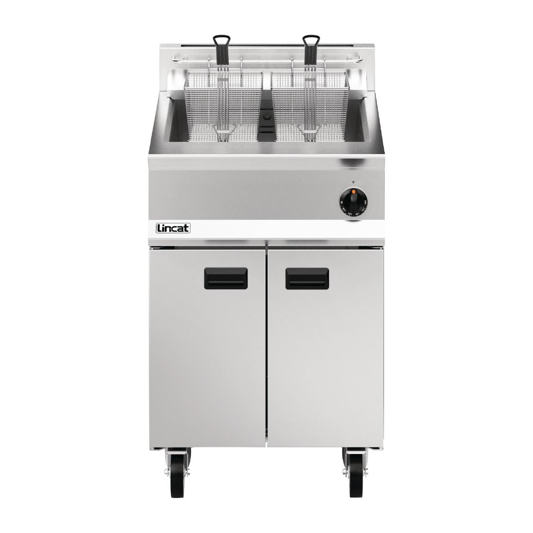 Lincat Opus 800 Single Tank Twin Basket Free Standing Natural Gas Fryer 600mm OG8107 - Image 2