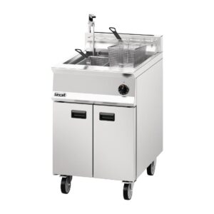 Lincat Opus 800 Single Tank Twin Basket Free Standing Natural Gas Filtration Fryer OG8107/OP