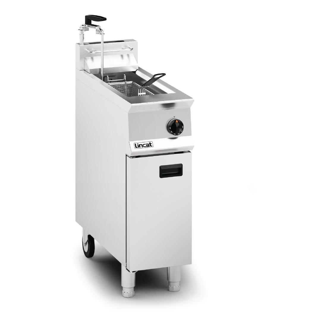 Lincat Opus 800 Single Tank Single Basket Free Standing Natural Gas Filtration Fryer OG8110/OP - Image 3