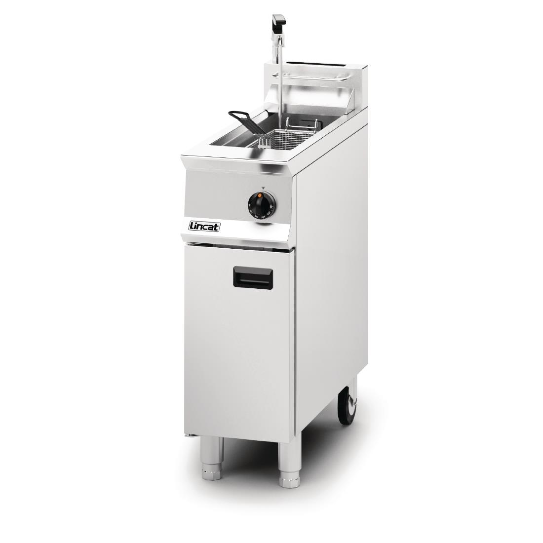 Lincat Opus 800 Single Tank Single Basket Free Standing Natural Gas Filtration Fryer OG8110/OP
