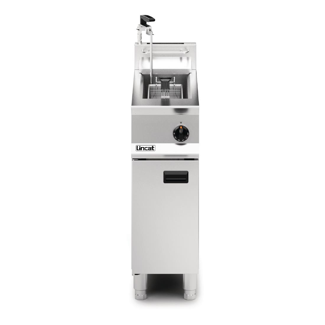 Lincat Opus 800 Single Tank Single Basket Free Standing Natural Gas Filtration Fryer OG8110/OP - Image 2