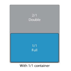 Cambro Polycarbonate 1/1 Gastronorm Pan 65mm