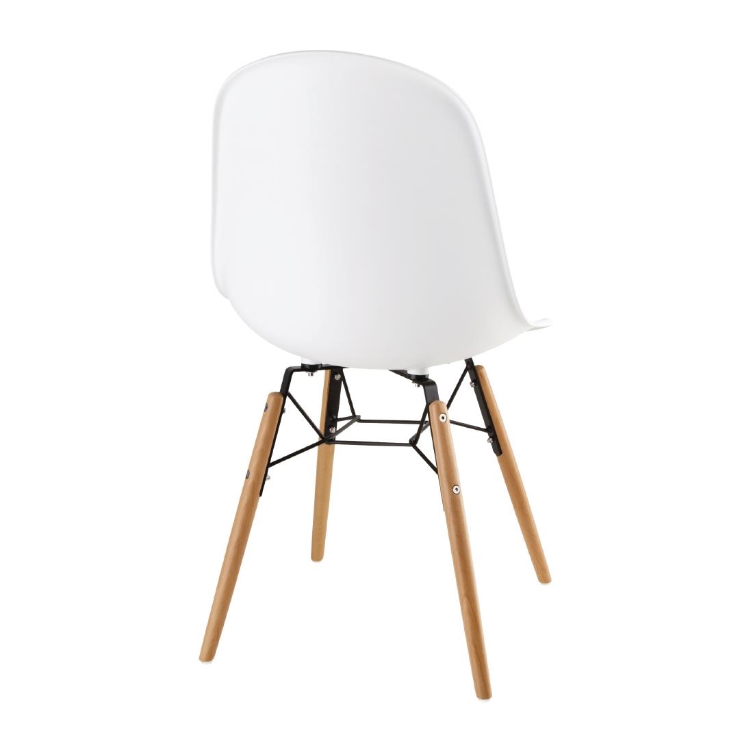 Bolero Arlo Side Chair White (Pack 2) - Image 2