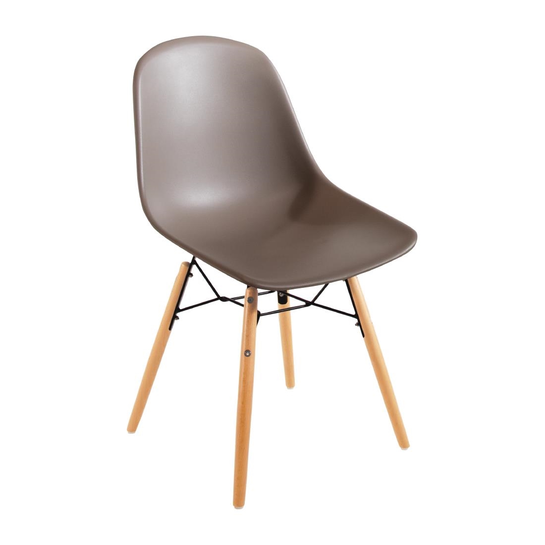 Bolero Arlo Side Chair Coffee (Pack 2) - Image 8