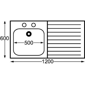 Franke Sissons Stainless Steel Sink Right Hand Drainer 1200x600mm