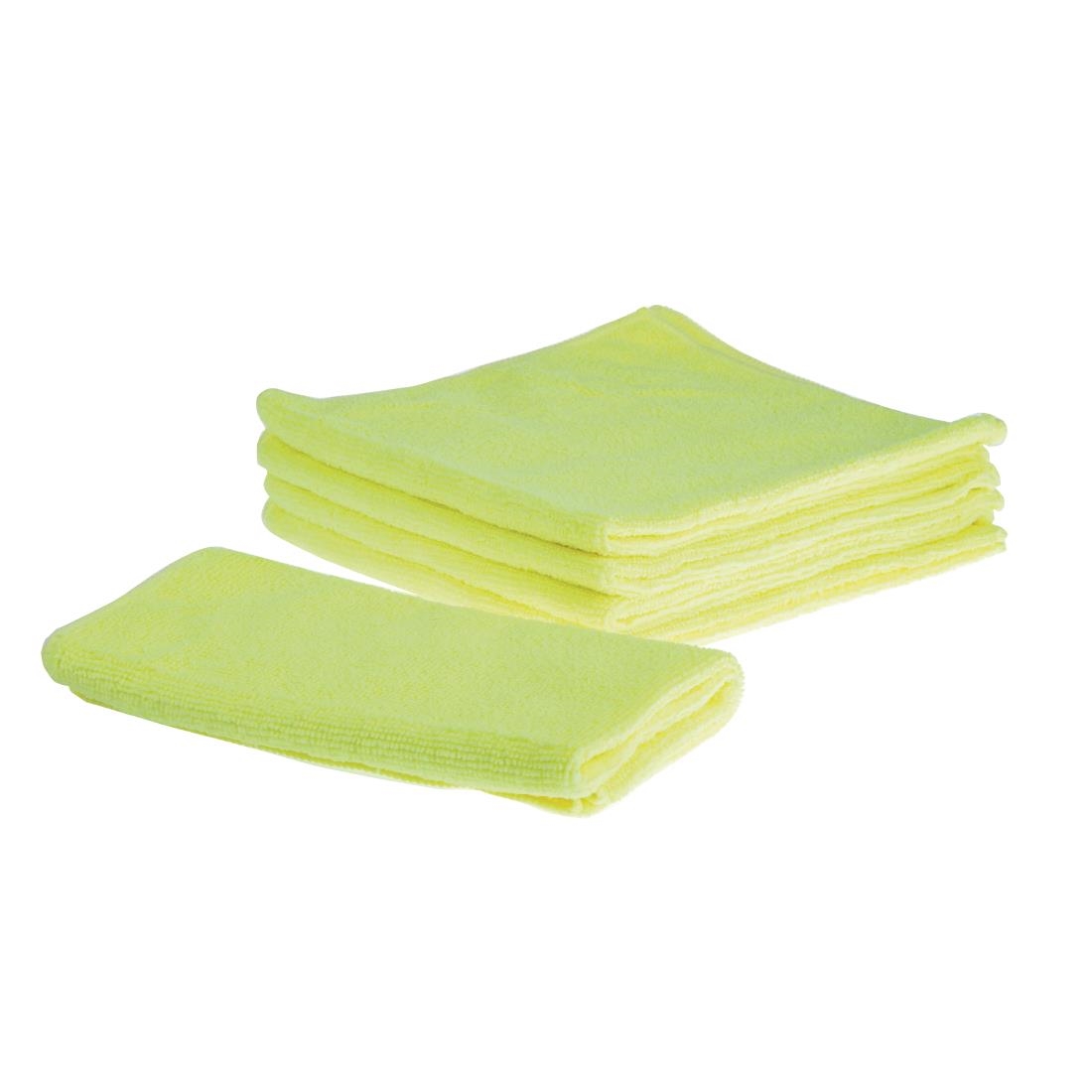Jantex Microfibre Cloths Yellow (Pack of 5) - Image 3