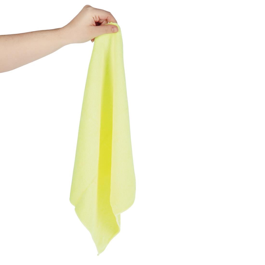 Jantex Microfibre Cloths Yellow (Pack of 5) - Image 4