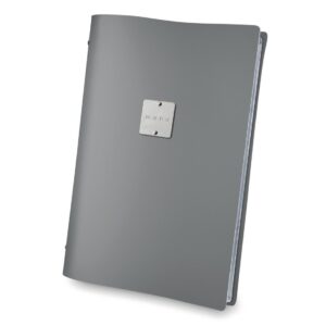 DAG Fashion Leather Menu Cover A4 Grey