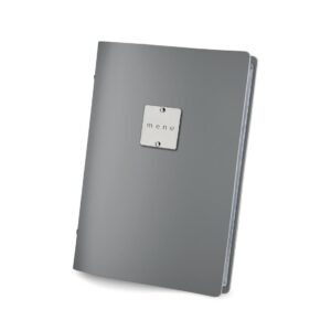 DAG Fashion Leather Menu Cover A5 Grey