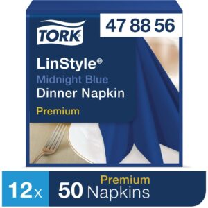 Tork Linstyle Dinner Napkin Midnight Blue 400mm (Pack of 600)