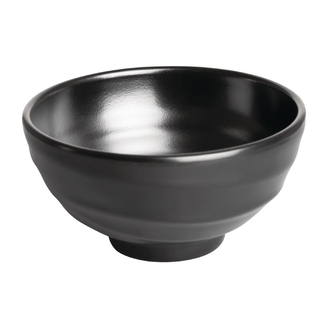 Olympia Kristallon Fusion Melamine Rice Bowls Black 114mm (Pack of 6) - Image 9