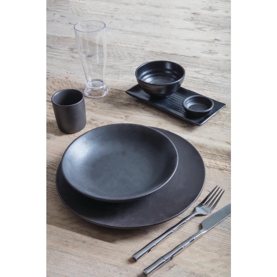 Olympia Kristallon Fusion Melamine Rice Bowls Black 114mm (Pack of 6) - Image 3