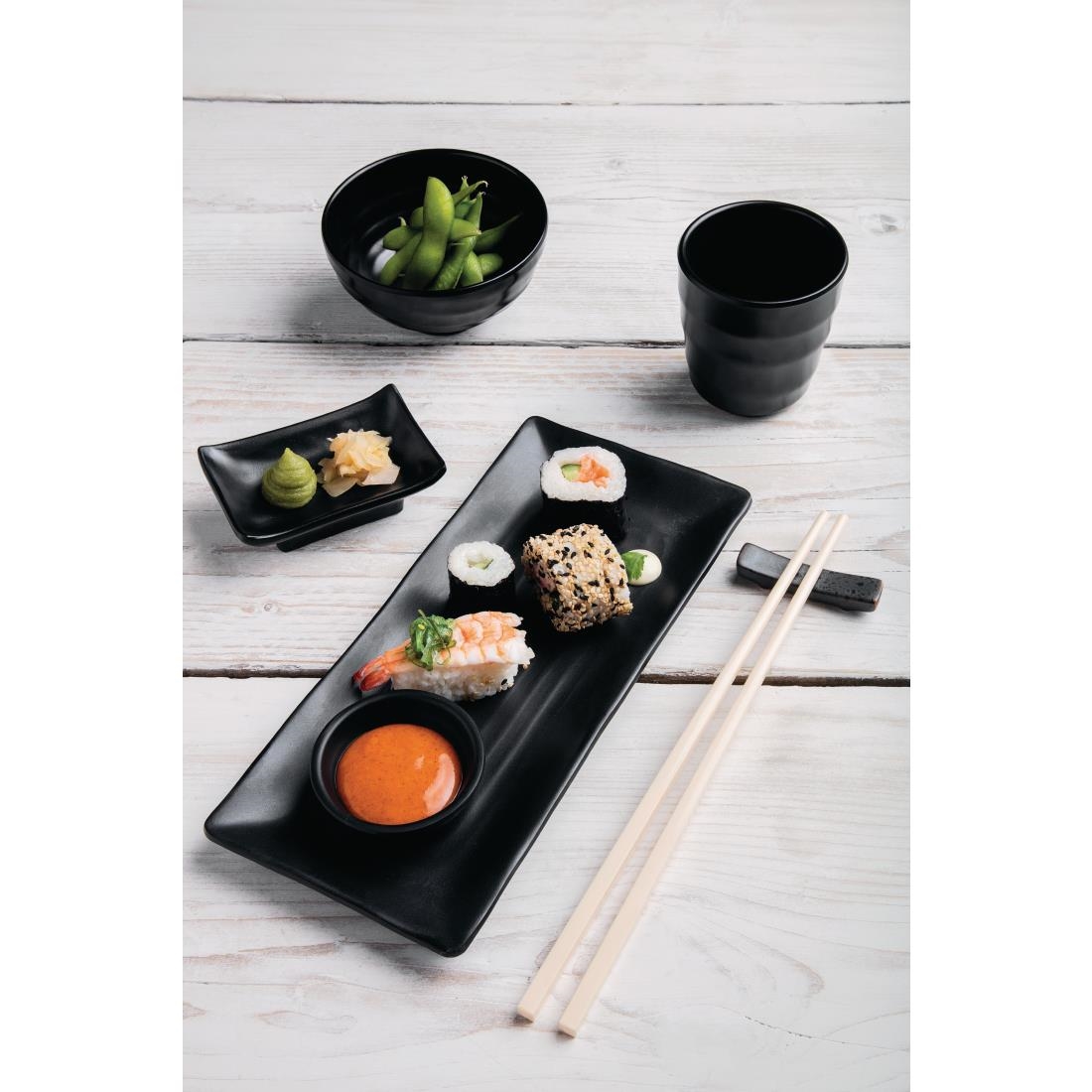 Olympia Kristallon Fusion Melamine Rice Bowls Black 114mm (Pack of 6) - Image 5