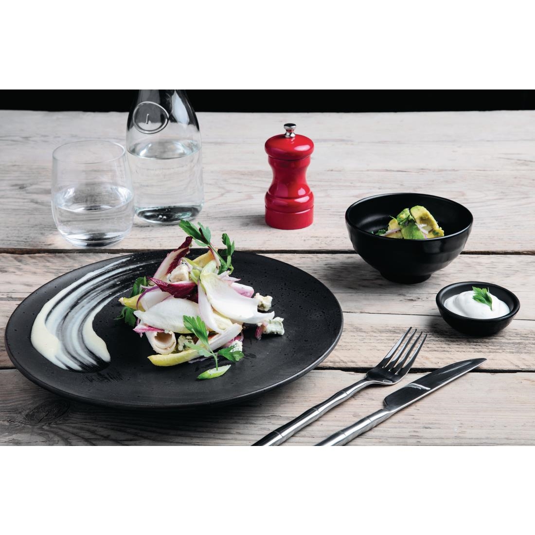 Olympia Kristallon Fusion Melamine Rice Bowls Black 114mm (Pack of 6) - Image 6