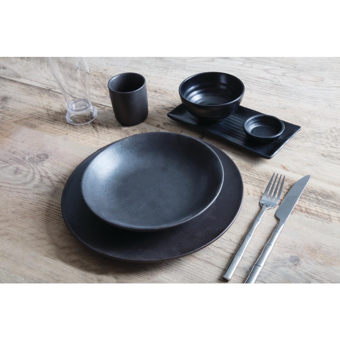 Olympia Kristallon Fusion Melamine Rice Bowls Black 114mm (Pack of 6) - Image 7