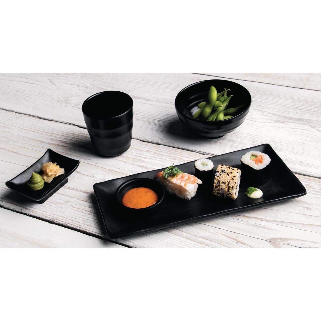 Olympia Kristallon Fusion Melamine Rice Bowls Black 114mm (Pack of 6) - Image 8