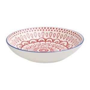Olympia Fresca Flat Bowls Red 195mm (Pack of 6)