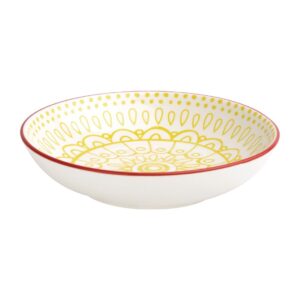 Olympia Fresca Flat Bowls Yellow 195mm (Pack of 6)