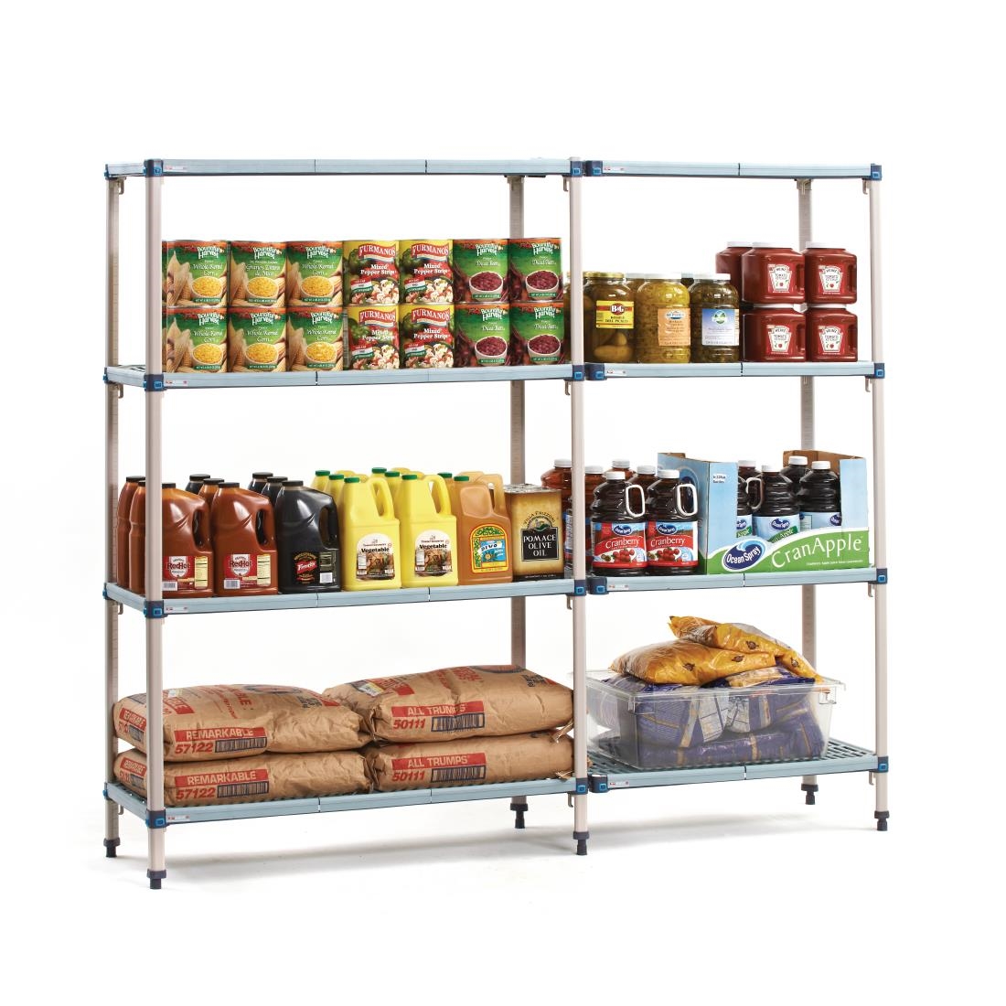 Metro Max Q Polymer Posts Shelving Add-On Kit 4 Shelves 1880x1830x610mm - Image 7