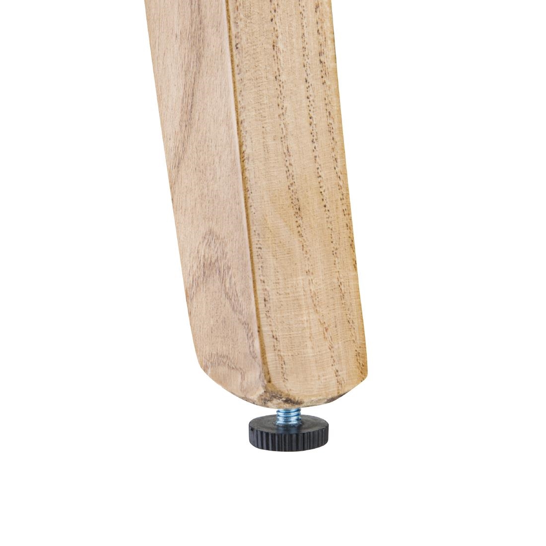 Bolero Chiswick Button Dining Chairs Tan Leather (Pack of 2) - Image 5