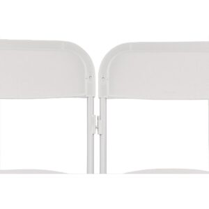 ZOWN Alex-K Folding Sidechairs White (Pack of 8)