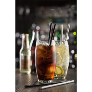 Utopia Biodegradable Paper Straws Black (Pack of 250)