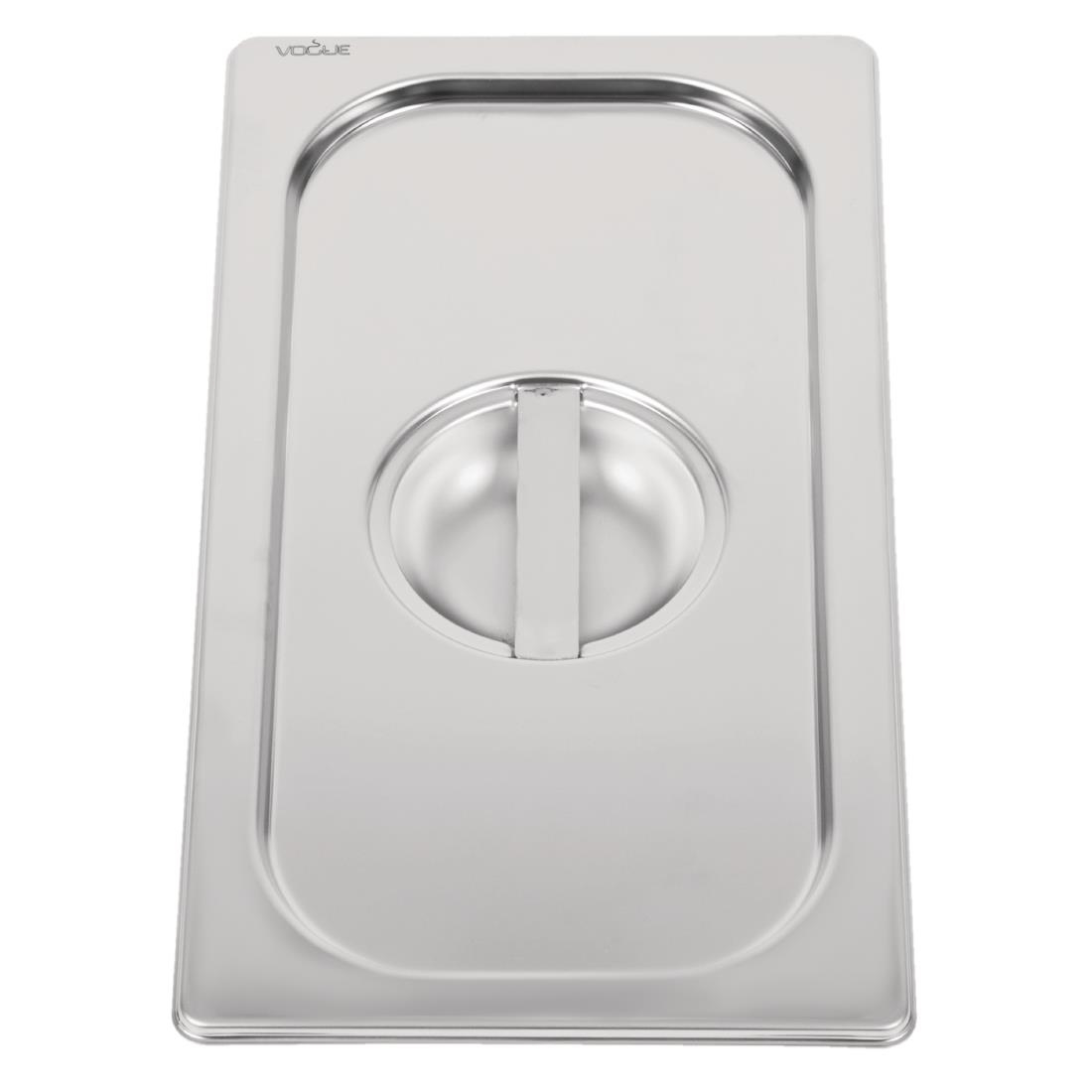 Vogue Heavy Duty Stainless Steel 1/3 Gastronorm Pan Lid