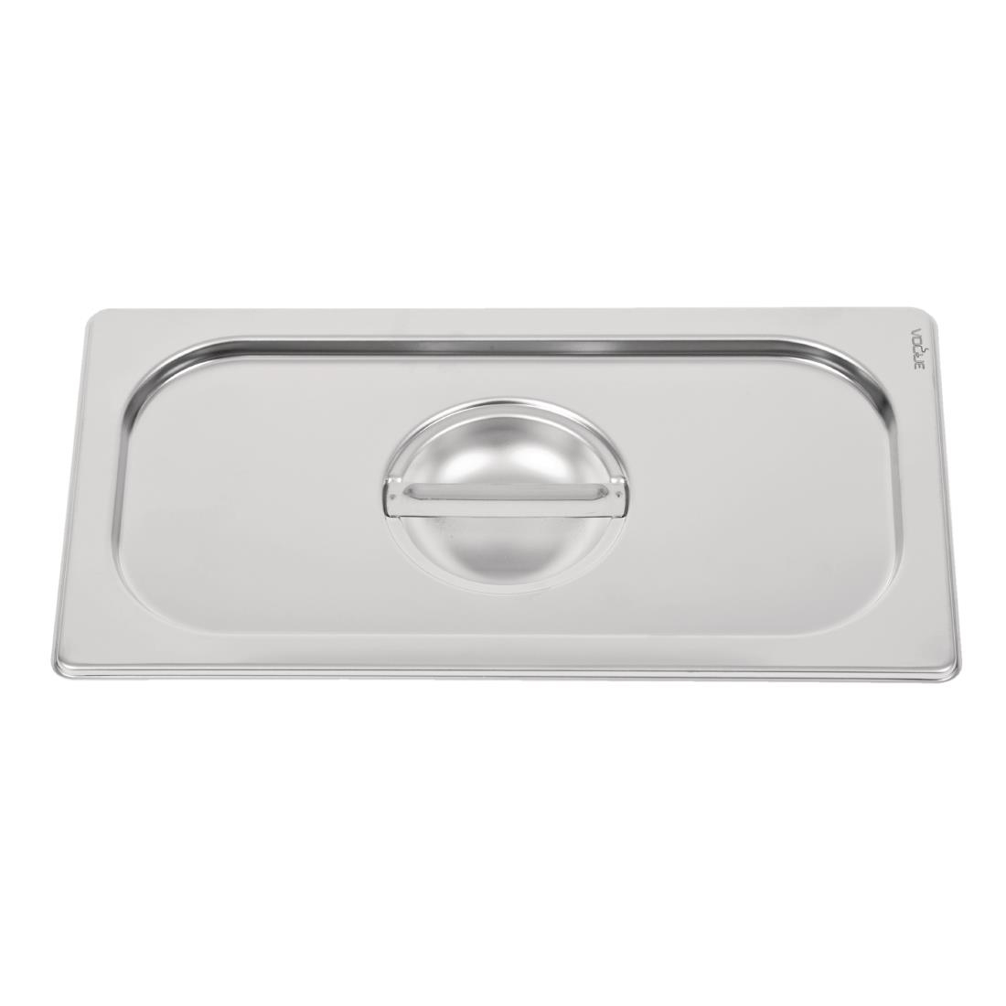 Vogue Heavy Duty Stainless Steel 1/3 Gastronorm Pan Lid - Image 2