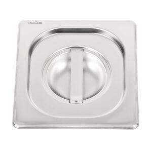 Vogue Heavy Duty Stainless Steel 1/6 Gastronorm Pan Lid