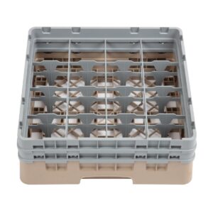 Cambro Camrack Beige 16 Compartments Max Glass Height 133mm