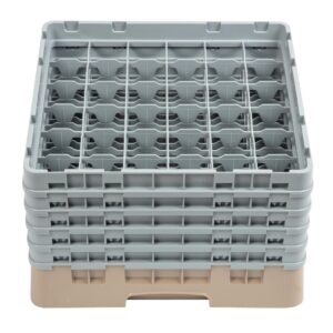 Cambro Camrack Beige 36 Compartments Max Glass Height 257mm