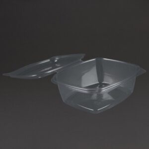 Vegware Compostable PLA Hinged-Lid Deli Containers 680ml / 24oz (Pack of 200)