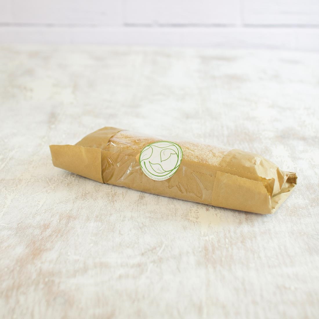 Vegware Compostable Kraft Sandwich Bags With PLA Window Large (Pack of 1000)