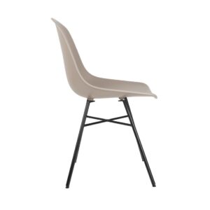 Bolero Arlo Side Chair with Metal Frame Coffee (Pack of 2)
