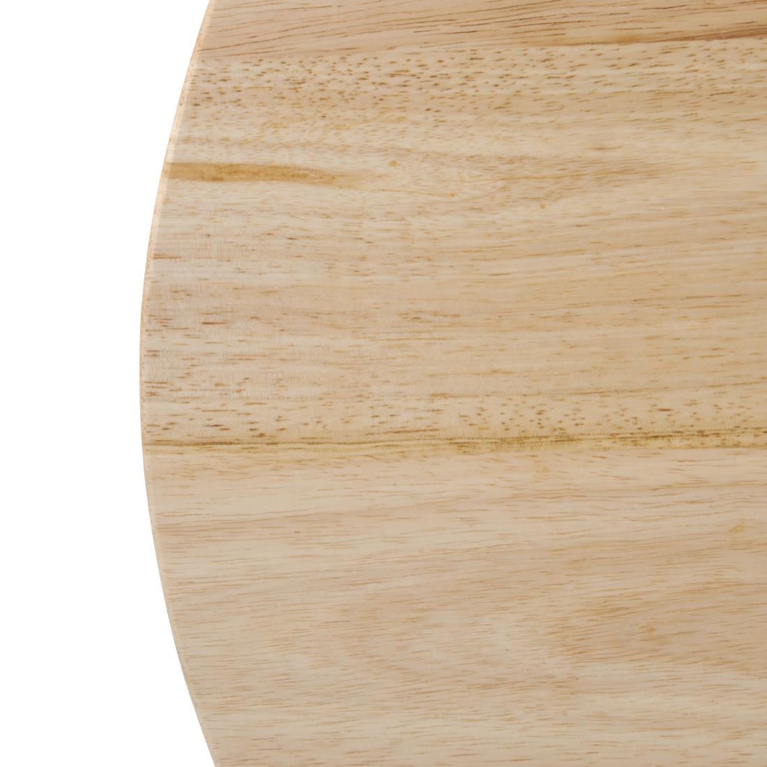 Bolero Pre-drilled Round Table Top Natural 600mm - Image 2