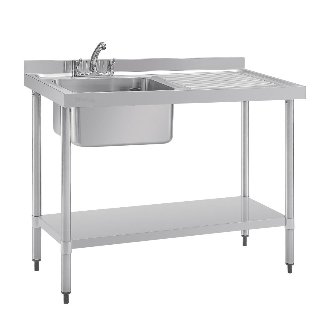 Vogue Single Sink Right Hand Drainer 1200mm - Image 2