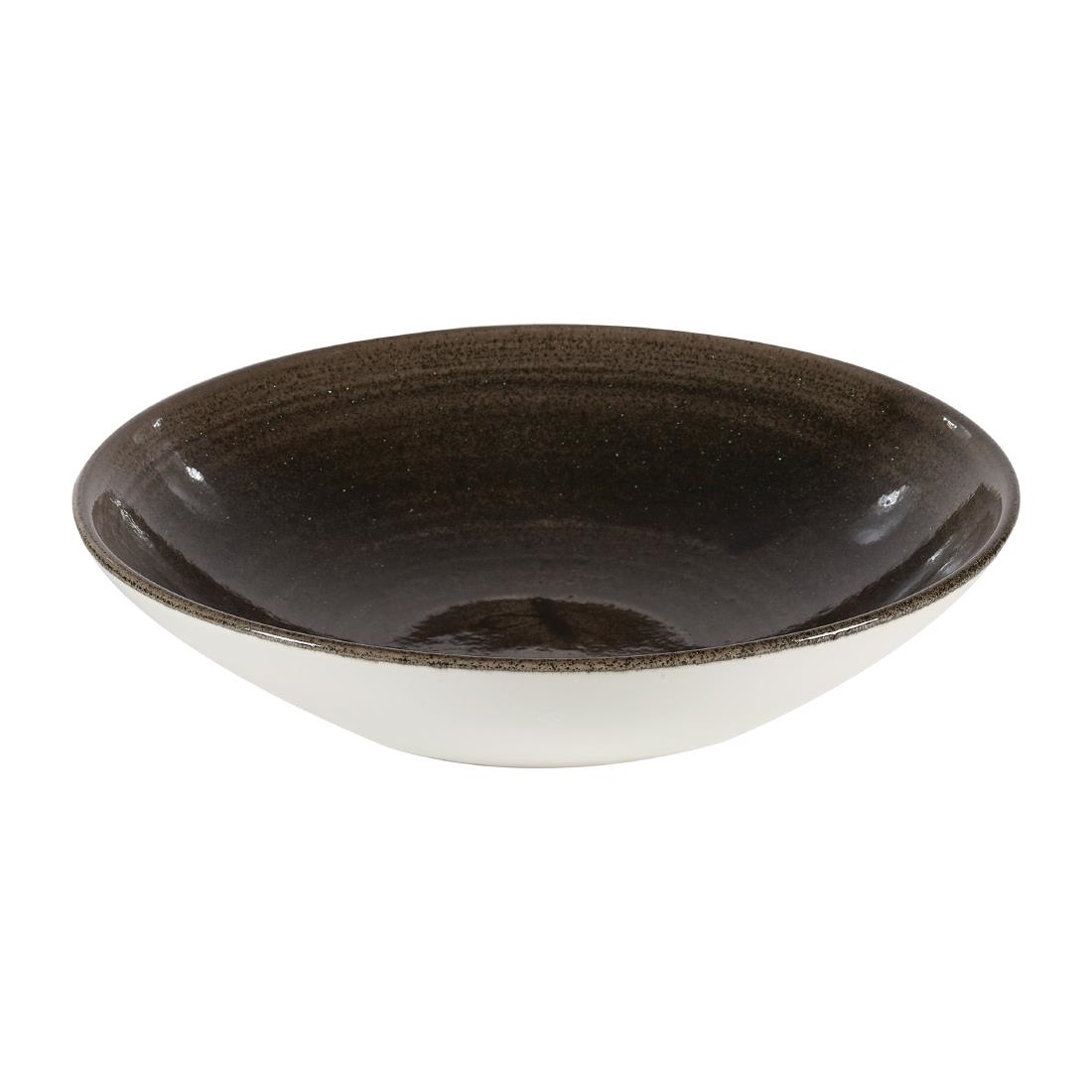 Churchill Stonecast Patina Evolve Coupe Bowls Iron Black 182mm (Pack of 12)