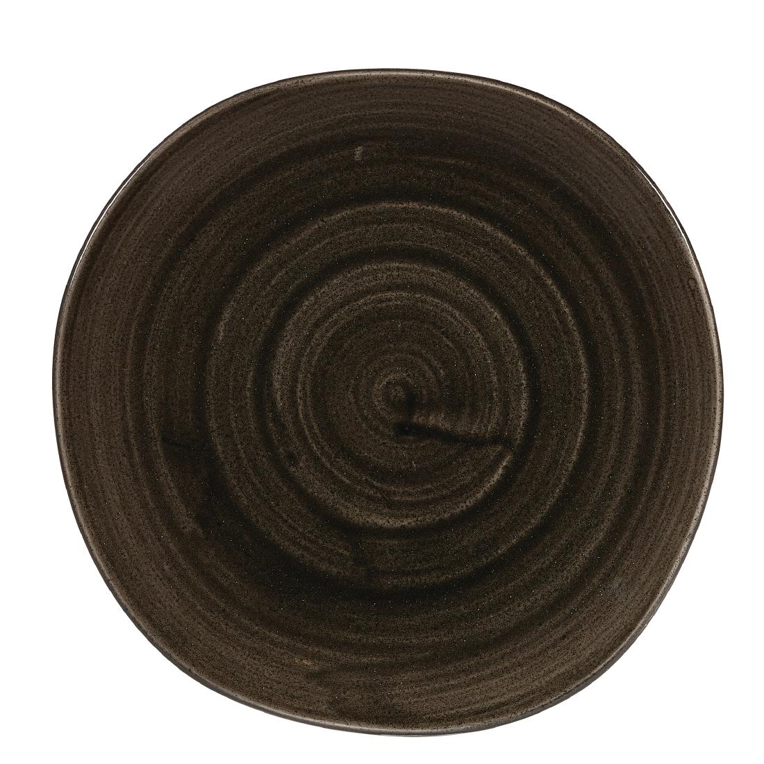 Churchill Stonecast Patina Round Trace Plates Iron Black 210mm (Pack of 12) - Image 3