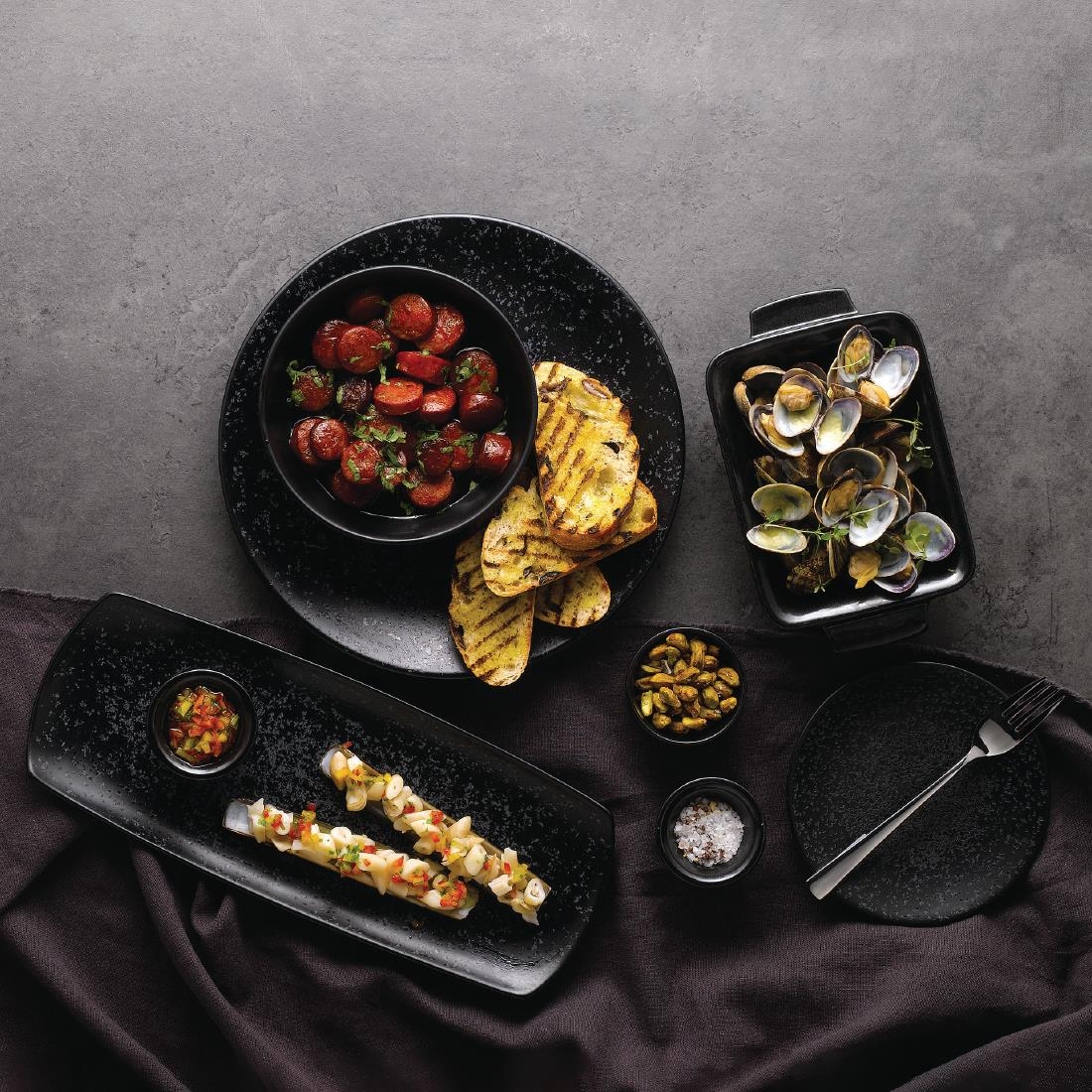 Churchill Menu Shades Caldera Ash Coupe Plates 270mm (Pack of 6) - Image 2