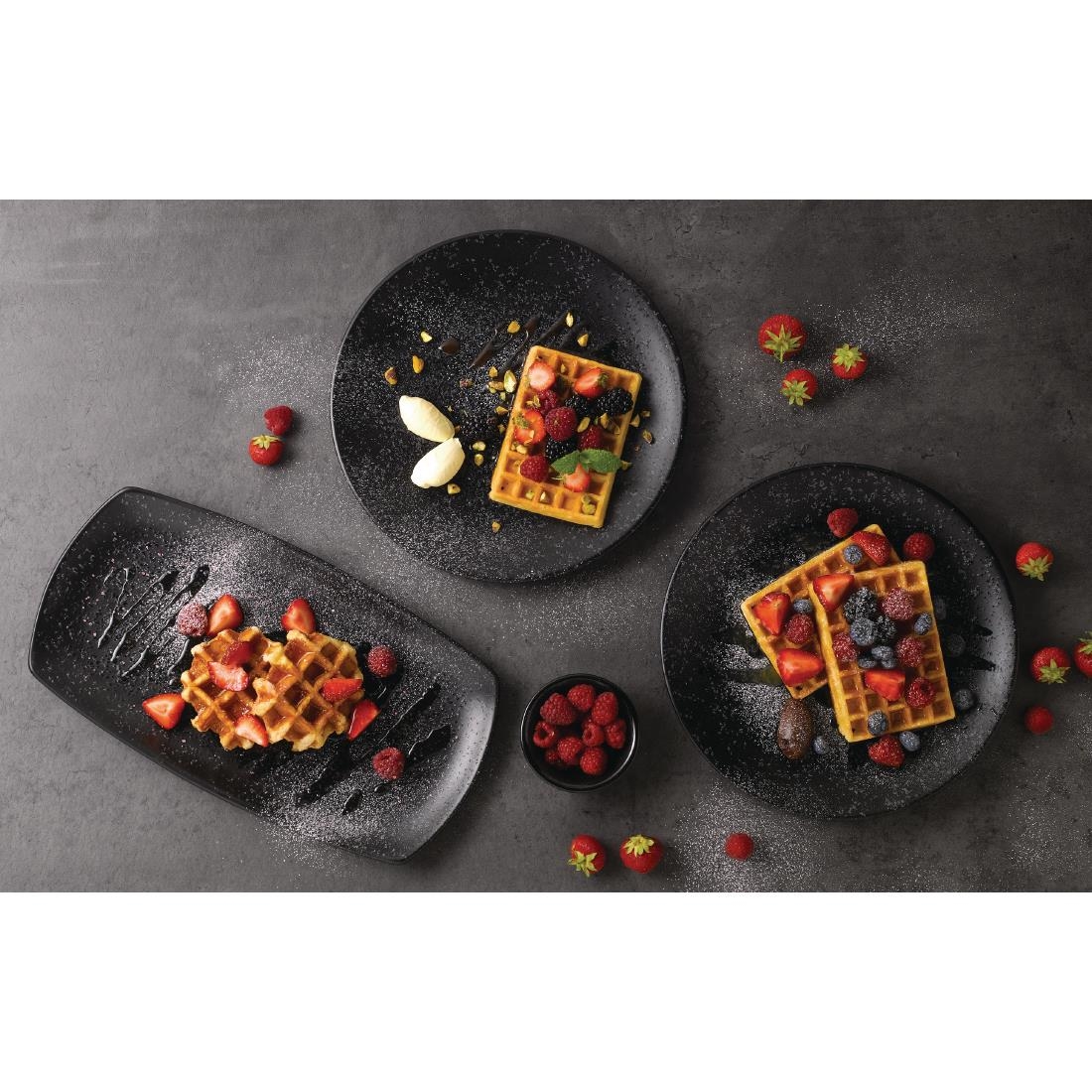 Churchill Menu Shades Caldera Ash Coupe Plates 270mm (Pack of 6) - Image 3