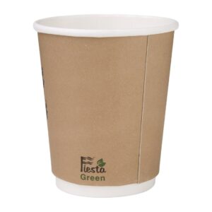 Fiesta Green Compostable Coffee Cups Double Wall 227ml / 8oz (Pack of 500)